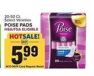 Food Lion Poise pads offer
