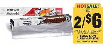 Food Lion Food lion aluminum foil offer