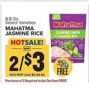 Food Lion Mahatma jasmine rice offer