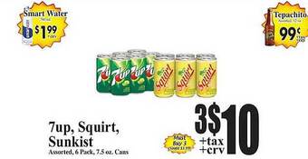 Baja Ranch 7up, squirt, sunkist offer