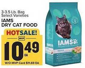 Food Lion Iams dry cat food offer