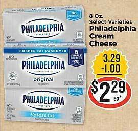 IGA Philadelphia cream cheese offer