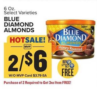 Food Lion Blue diamond almonds offer