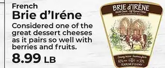 Sunset Foods French brie d'irène offer