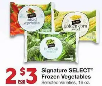 Market Street Signature select frozen vegetables offer