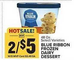 Food Lion Blue ribbon frozen dairy dessert offer