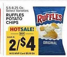 Food Lion Ruffles potato chips offer