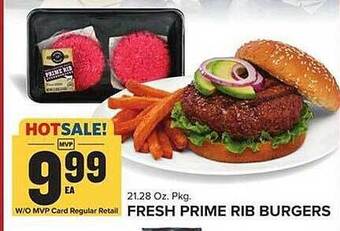 Food Lion Fresh prime rib burgers offer