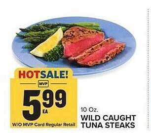 Food Lion Wild caught tuna steaks offer
