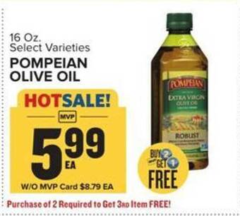 Food Lion Pompeian olive oil offer