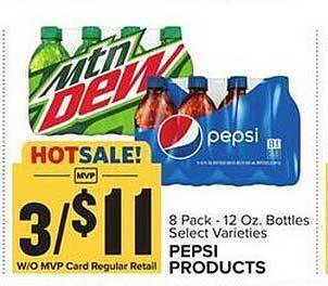 Food Lion Pepsi products offer