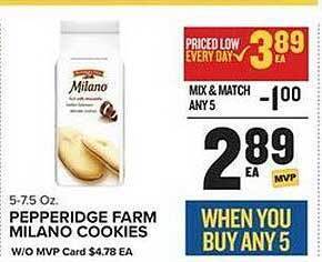 Food Lion Pepperidge farm milano cookies offer