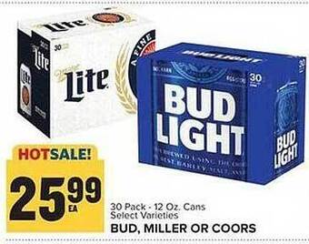 Food Lion Bud, miller or coors offer