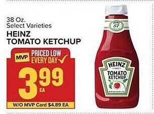 Food Lion Heinz tomato ketchup offer