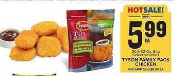 Food Lion Tyson family pack chicken offer