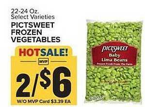Food Lion Pictsweet frozen vegetables offer