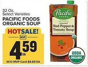 Food Lion Pacific foods organic soup offer