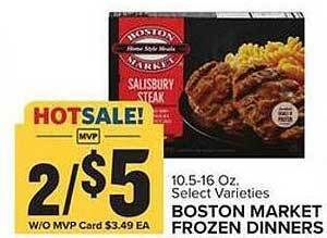 Food Lion Boston market frozen dinners offer