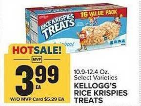 Food Lion Kellogg's rice krispies treats offer
