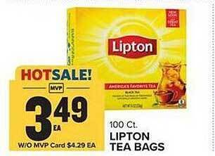 Food Lion Lipton tea bags offer