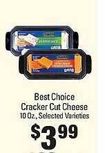 IGA Best choice cracker cut cheese offer