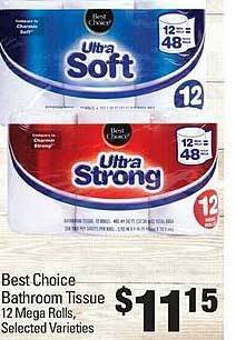 IGA Best choice bathroom tissue offer