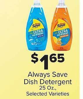 IGA Always save dish detergent offer