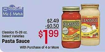 Maceys Classico pasta sauce offer