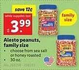 Lidl Alesto peanuts, family size offer