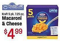 Maceys Kraft macaroni & cheese offer