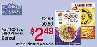 Maceys Cereal offer