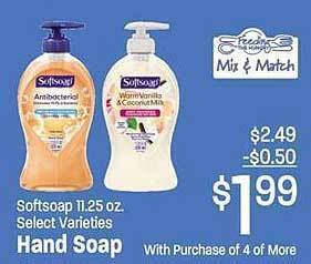 Maceys Softsoap hand soap offer