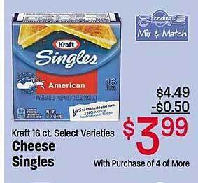 Maceys Kraft cheese singles offer