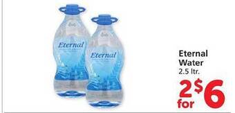 Safeway Eternal water offer