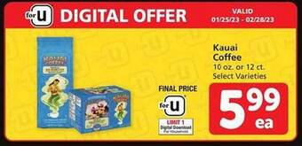 Safeway Kauai coffee offer