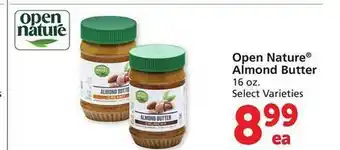 Safeway Open nature almond butter offer