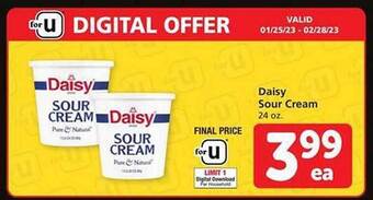 Safeway Daisy sour cream offer