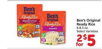 Safeway Ben's original ready rice offer