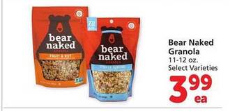Safeway Bear naked granola offer