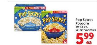 Safeway Pop secret popcorn offer