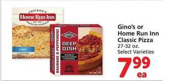 Safeway Gino's or home run inn classic pizza offer