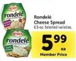 Safeway Rondele Cheese Spread 6.5 oz offer