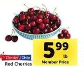 Safeway Red Cherries offer