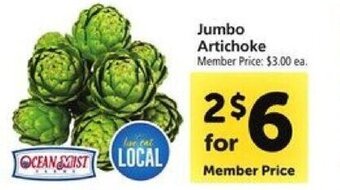 Safeway Jumbo Artichoke offer