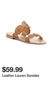 TJ Maxx Leather lauren sandals offer