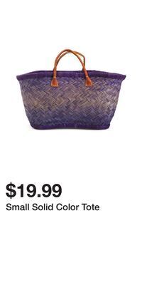 TJ Maxx Small solid color tote offer