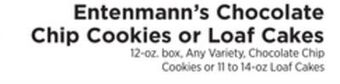 ShopRite Chocolate chip cookies or loaf cakes offer