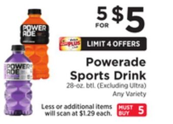 ShopRite Sports drink offer