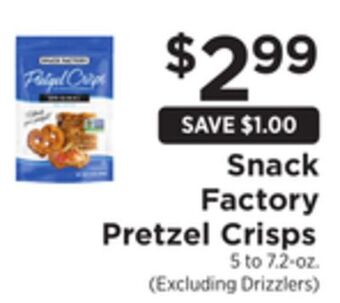 ShopRite Pretzel crisps offer