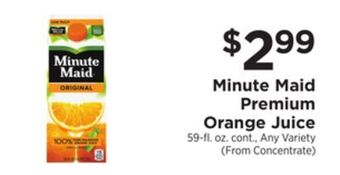ShopRite Premium orange juice offer